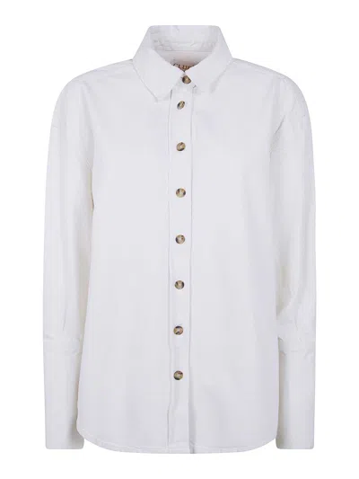 Lois Lily Overshirt In White