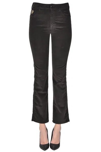 Lois Malena Corduroy Trousers In Black