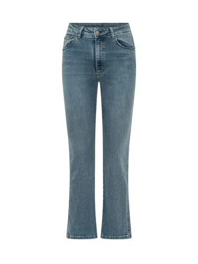 Lois Mini Dritto Jeans In Cobalt Stone