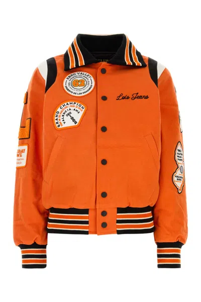 Lois Orange Denim Nomad Bomber Jacket