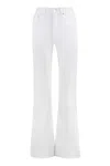 Lois Palas Edge High-rise Flared Jeans In White