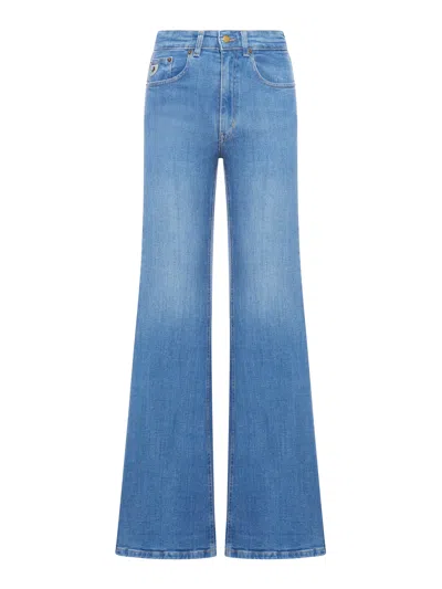 Lois Palas Elephant Bell-bottom Jeans In Grey