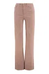 Lois Palazzo Edge 5-pocket Straight-leg Jeans In Pink