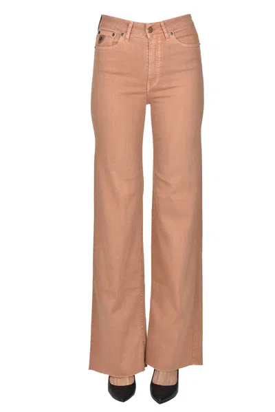 Lois Palazzo Edge Jeans In Neutral