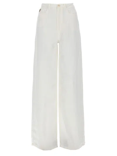 Lois Cotton Skater Loose In White