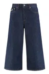 Lois Pipe Cropped Jeans In Blue