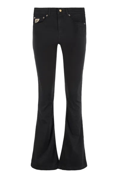 Lois Raval-16 Flared Trousers In Black