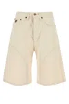 Lois Sand Denim Ada Bermuda Shorts In Ecrurinse