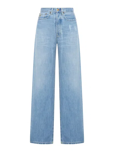 LOIS SKATER LOOSE WIDE LEG JEANS