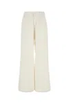 Lois White Denim Paloma Wide-leg Pant In White