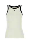 Lois White Stretch Cotton Ida Tank Top In White