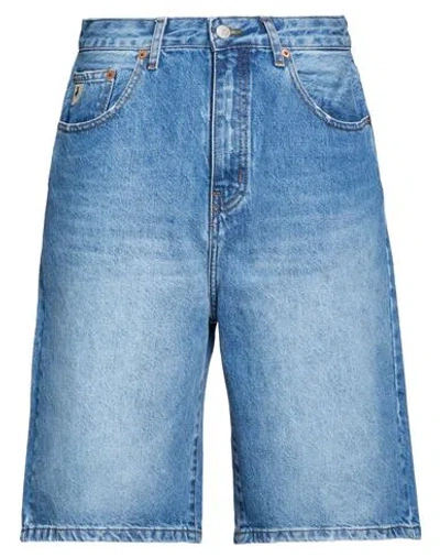 Lois Woman Denim Shorts Blue Size 28 Cotton, Recycled Cotton