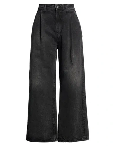 Lois Woman Jeans Black Size 32 Cotton, Recycled Cotton In Blue