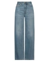 Lois Skater Loose Wide Leg Jeans In Blue