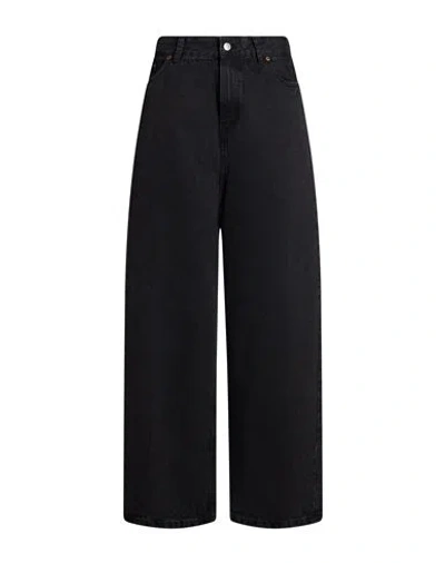 Lois Woman Jeans Charcoal Size 29 Cotton, Recycled Cotton In Black