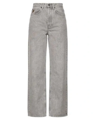 Lois Woman Jeans Grey Size 26w-32l Recycled Cotton, Cotton In Gray