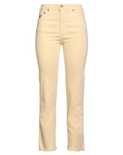 Lois Woman Jeans Pastel Yellow Size 30w-32l Cotton, Modal, Polyester, Elastane In Gray