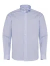 Loja Das Meias Button-colar Shirt In Blue