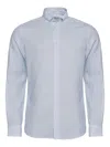 Loja Das Meias Button-down Print Shirt In Blue