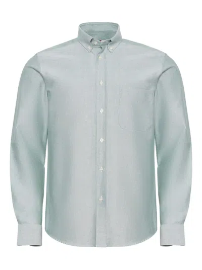 Loja Das Meias Button Long-sleeves Shirt In Green