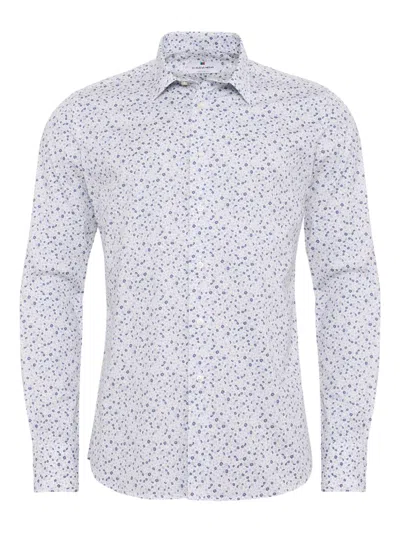 Loja Das Meias Floral-pattern Shirt In Blue