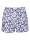 Loja Das Meias Floral-print Boxer In Blue