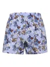 Loja Das Meias Floral-print Boxers In Purple