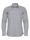 Loja Das Meias Floral-print Long-seeve Shirt In Gray