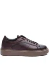 Loja Das Meias Low-top Leather Sneakers In Brown