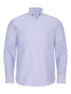 Loja Das Meias Striped-pattern Button Shirt In Blue