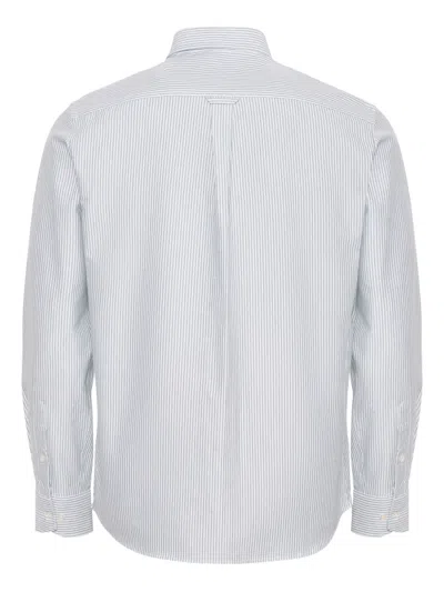 Loja Das Meias Striped-pattern Button Shirt In White
