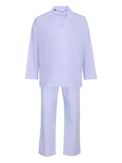 Loja Das Meias Striped Pyjamas In Purple