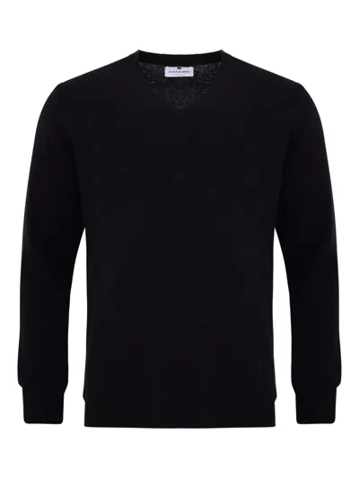 Loja Das Meias V-neck Sweater In Black