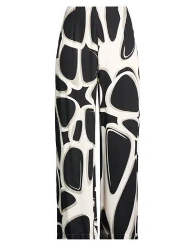 Lokita Milano Woman Pants Black Size L Viscose In Multi