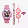Lol Girls Digital Multicolor 4-pc. Watch Boxed Set 40147jc21 In Transparent