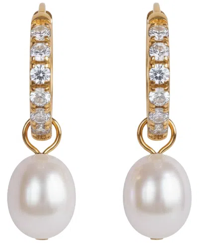 Lola Ade Isla Gold-tone Pearl Hoop Earrings