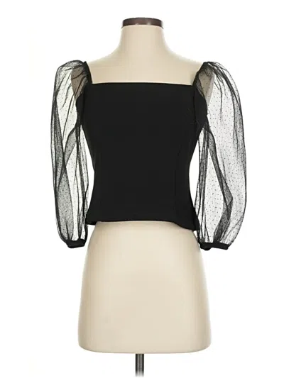 Pre-owned Lola And Grace Tube Top Black Strapless Neckline Tops