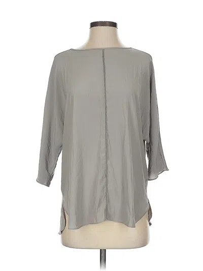 Pre-owned Lola And Sophie 3/4 Sleeve Blouse In Gray