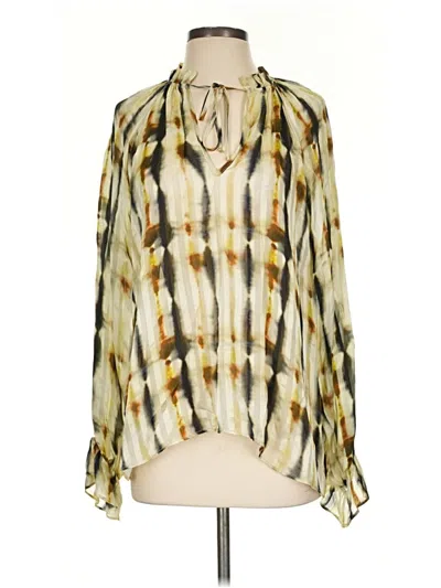 Pre-owned Lola And Sophie 3/4 Sleeve Blouse In Ivory