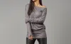 LOLA AND SOPHIE BANDED BOTTOM TUNIC IN STEEL