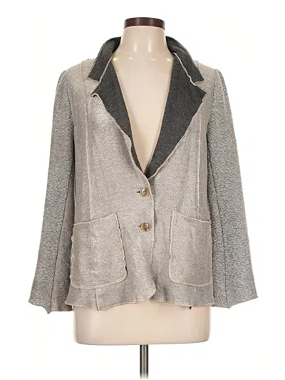Pre-owned Lola And Sophie Blazer Jacket In Gray