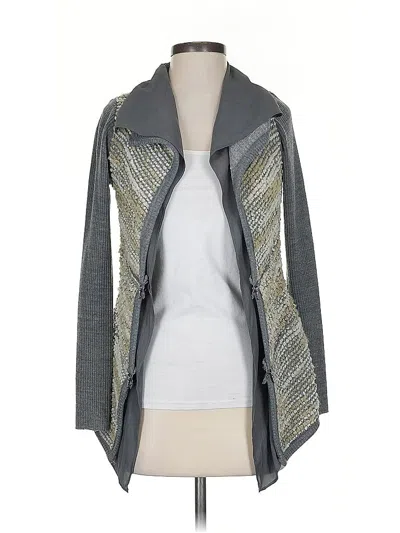 Pre-owned Lola And Sophie Cardigan Sweater In Gray