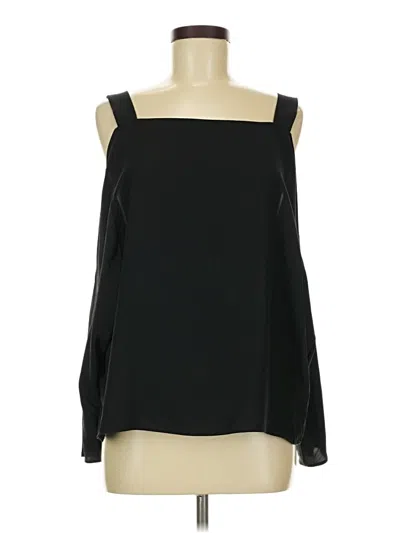 Pre-owned Lola And Sophie Long Sleeve Blouse In Black