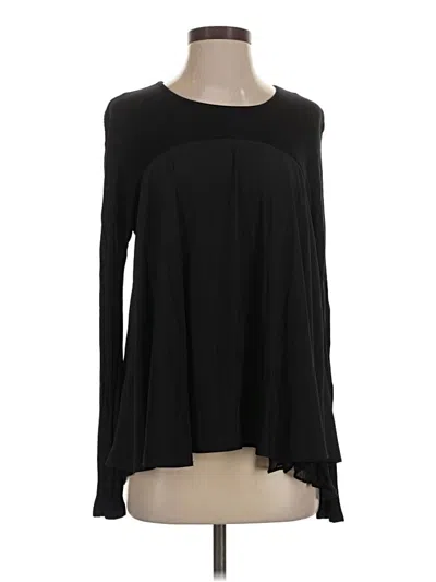 Pre-owned Lola And Sophie Long Sleeve Blouse In Black