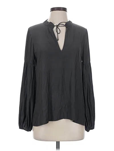 Pre-owned Lola And Sophie Long Sleeve Blouse In Gray