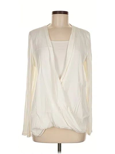 Pre-owned Lola And Sophie Long Sleeve Blouse In Ivory