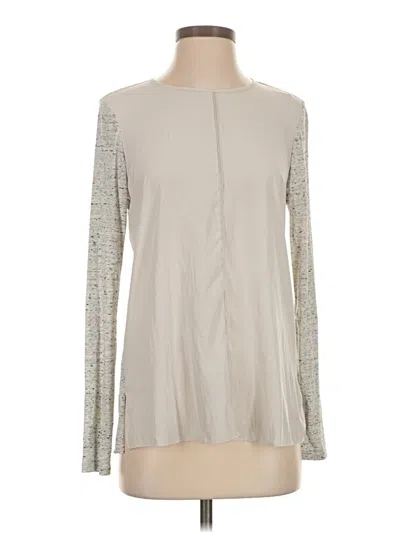 Pre-owned Lola And Sophie Long Sleeve Blouse In Silver