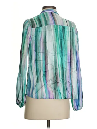 Pre-owned Lola And Sophie Long Sleeve Blouse In Teal