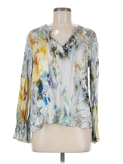 Pre-owned Lola And Sophie Long Sleeve T-shirt In Silver