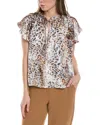 Lola And Sophie Lola & Sophie Ruffle Sleeve Top In Multi